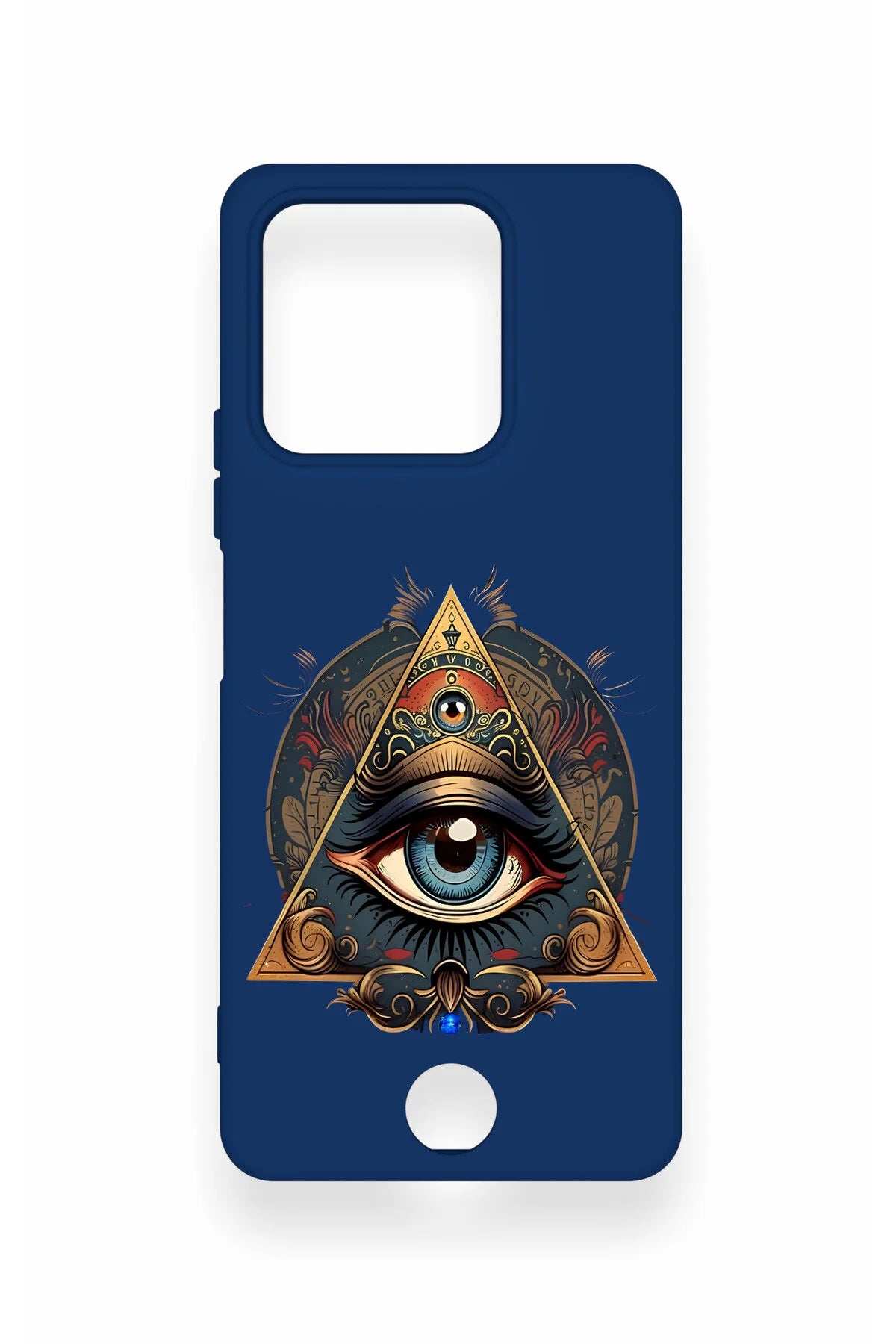 Reeder S71 Uyumlu Pyramid Eye Desenli Silikon Kılıf