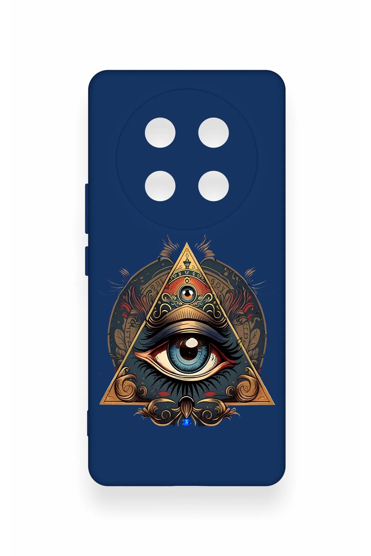 Honor Magic 7 Lite 5G Uyumlu Pyramid Eye Desenli Silikon Kılıf