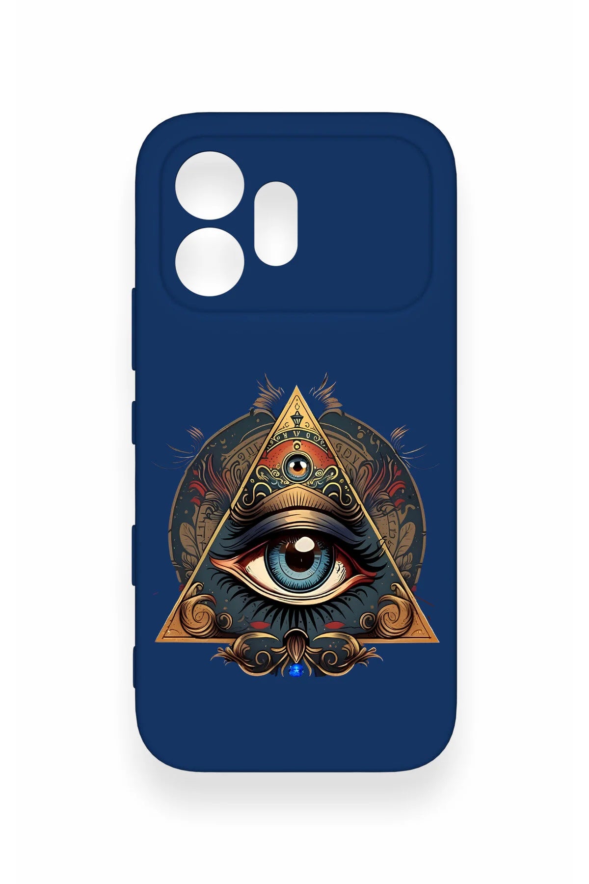 Honor 600 Uyumlu Pyramid Eye Desenli Silikon Kılıf