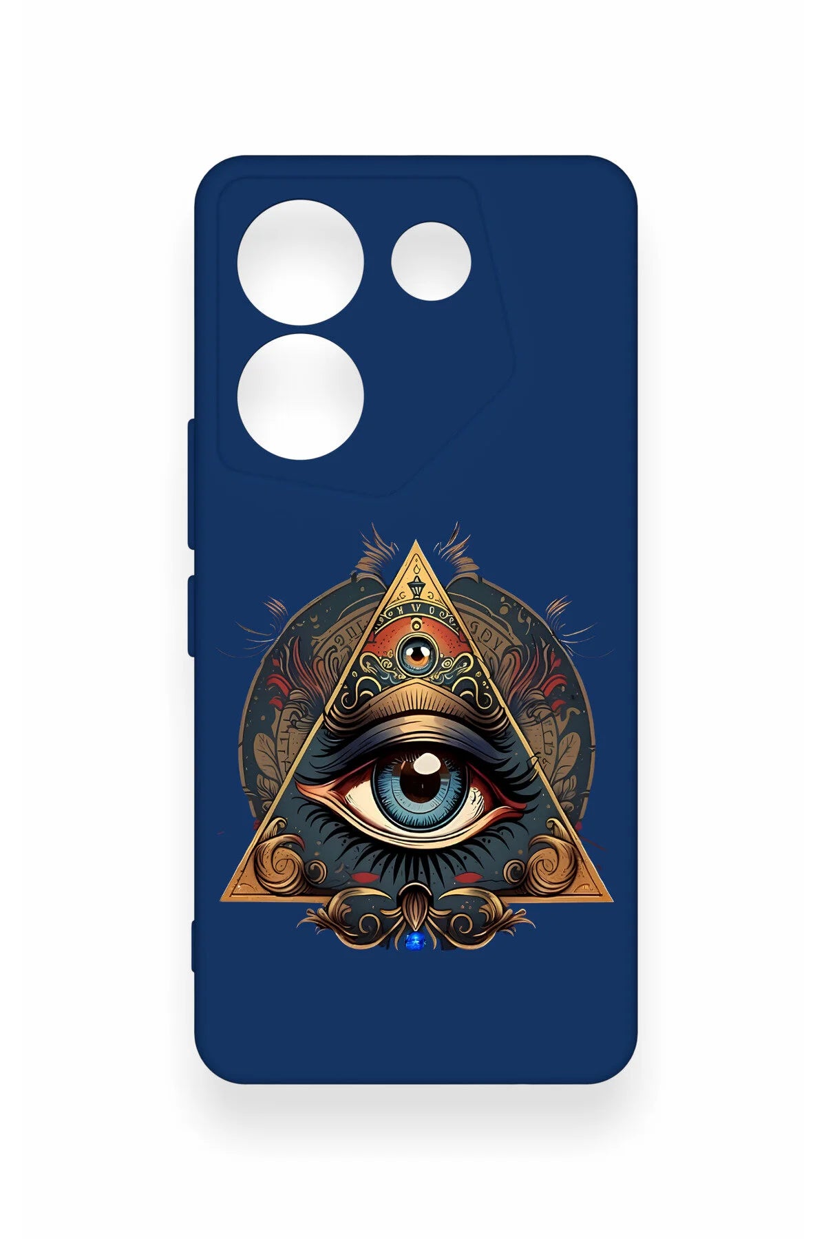 Tecno Camon 20 Pro Uyumlu Pyramid Eye Desenli Silikon Kılıf