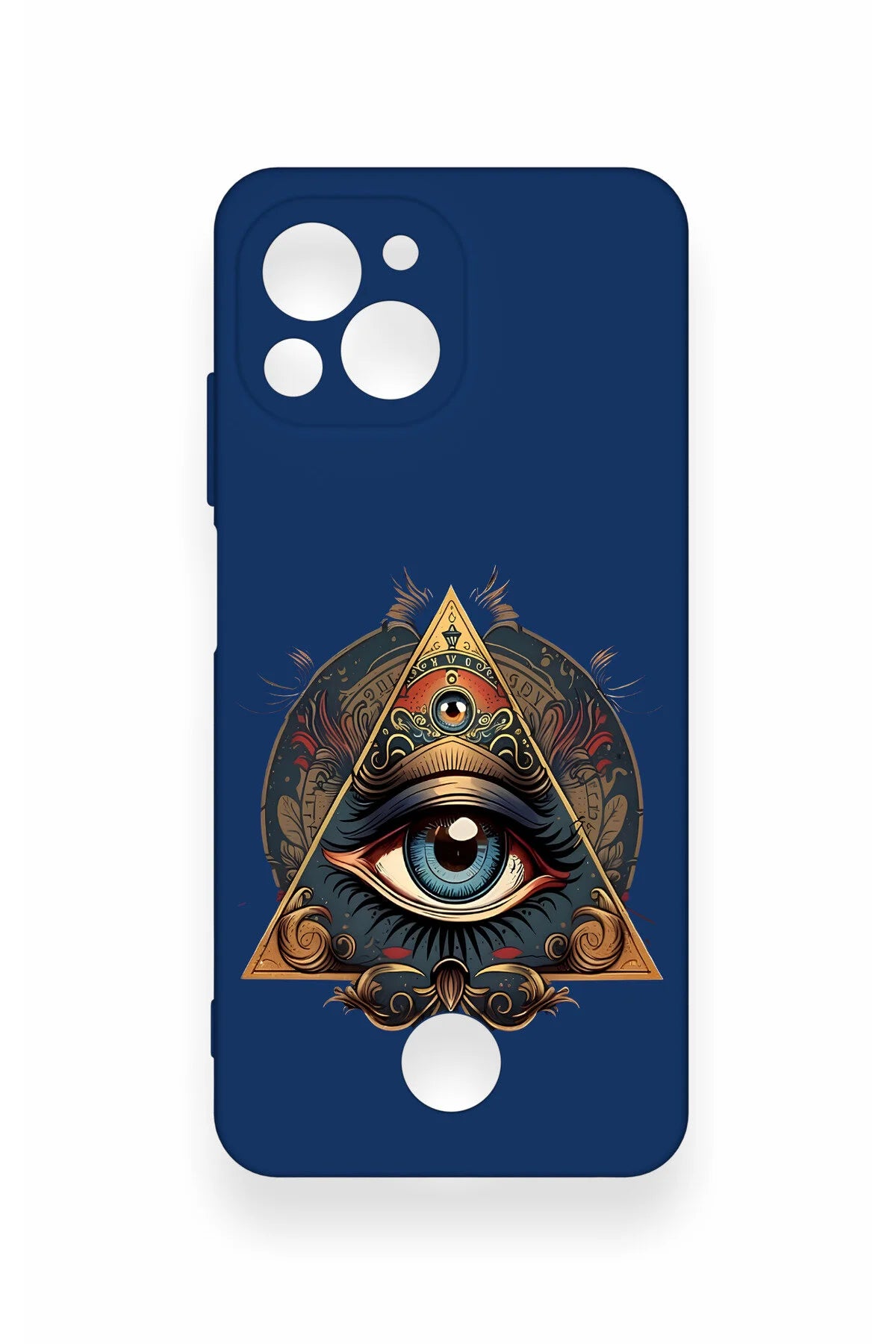 Reeder S23 Pro Max Uyumlu Pyramid Eye Desenli Silikon Kılıf