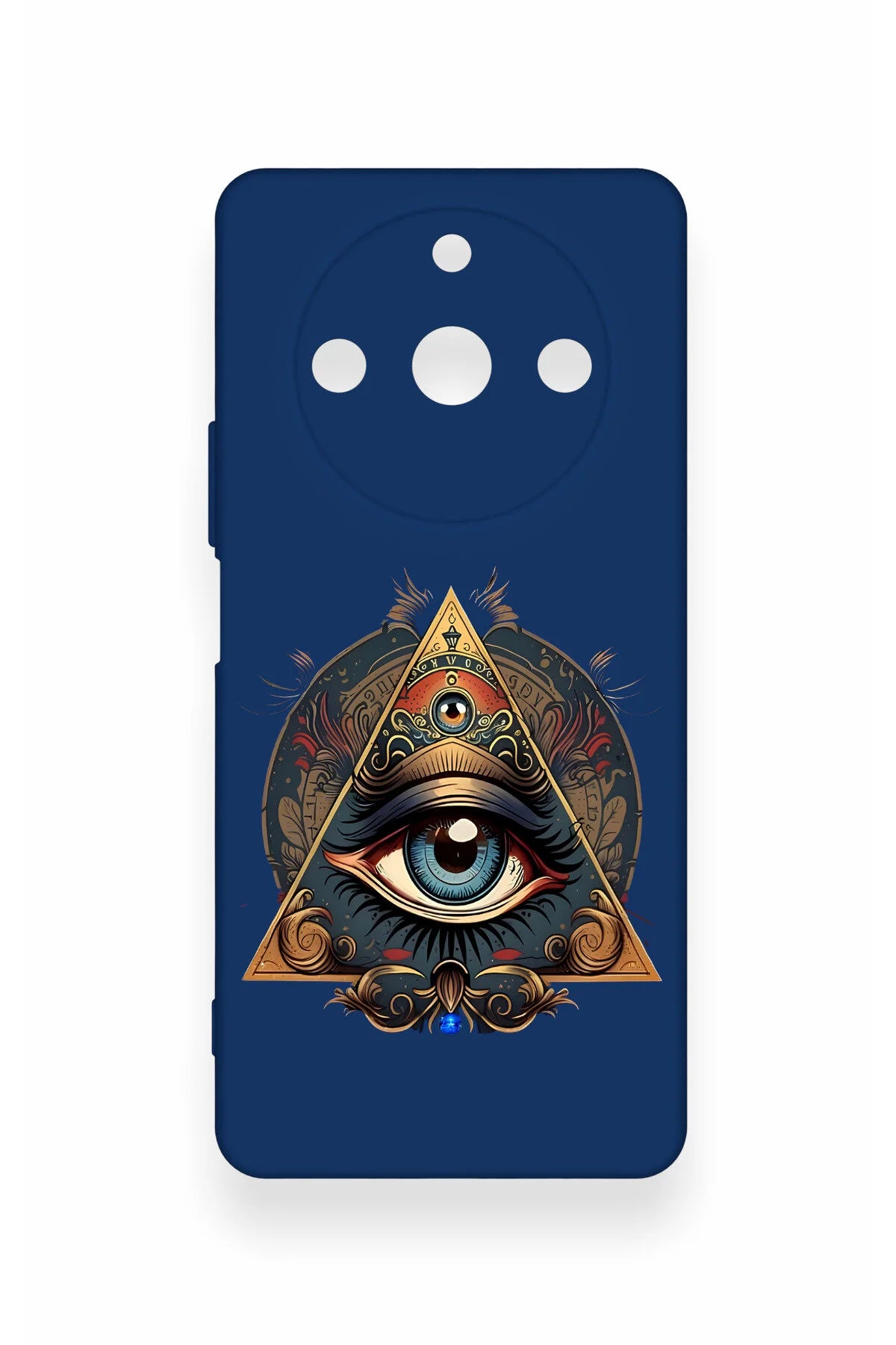 Realme 11 Pro Uyumlu Pyramid Eye Desenli Silikon Kılıf