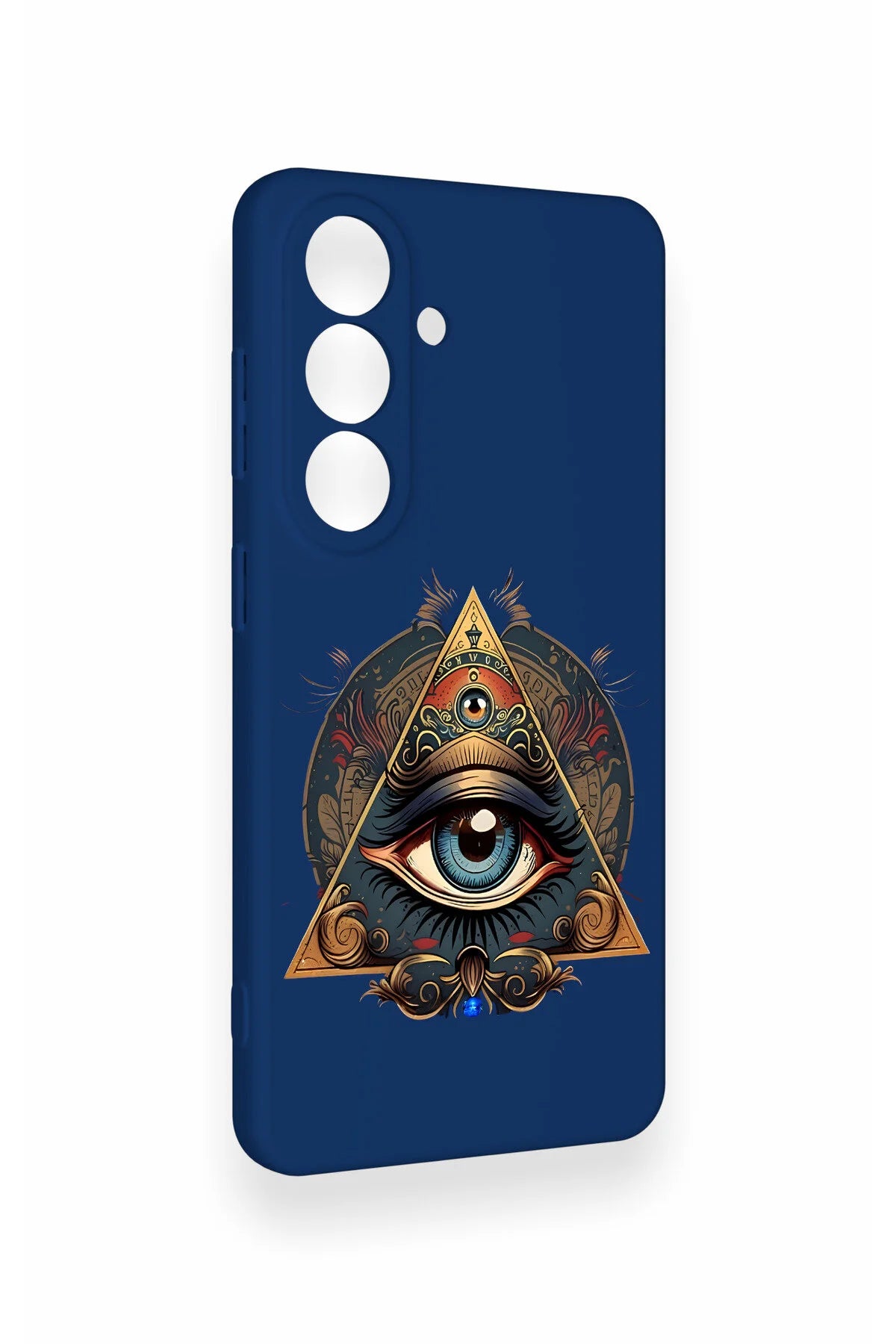 Samsung S26 Uyumlu Pyramid Eye Desenli Silikon Kılıf