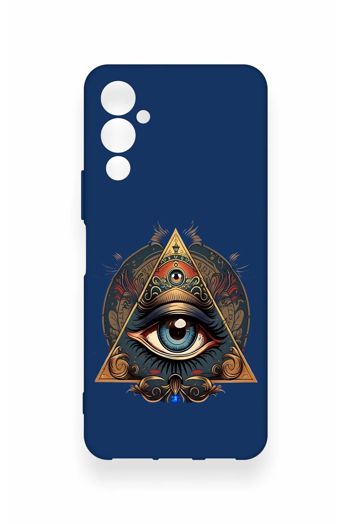 Tecno Pova Neo 4 Uyumlu Pyramid Eye Desenli Silikon Kılıf