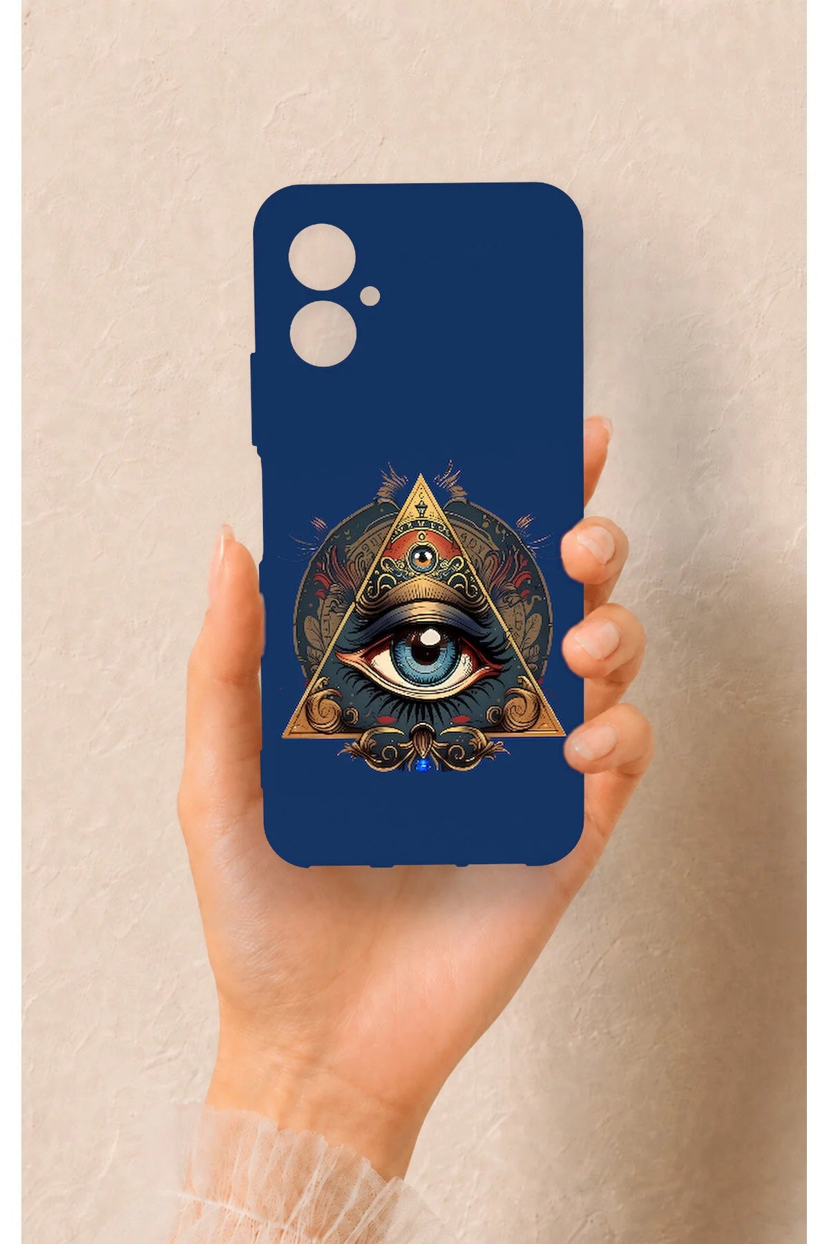 Omix X5 Uyumlu Pyramid Eye Desenli Silikon Kılıf