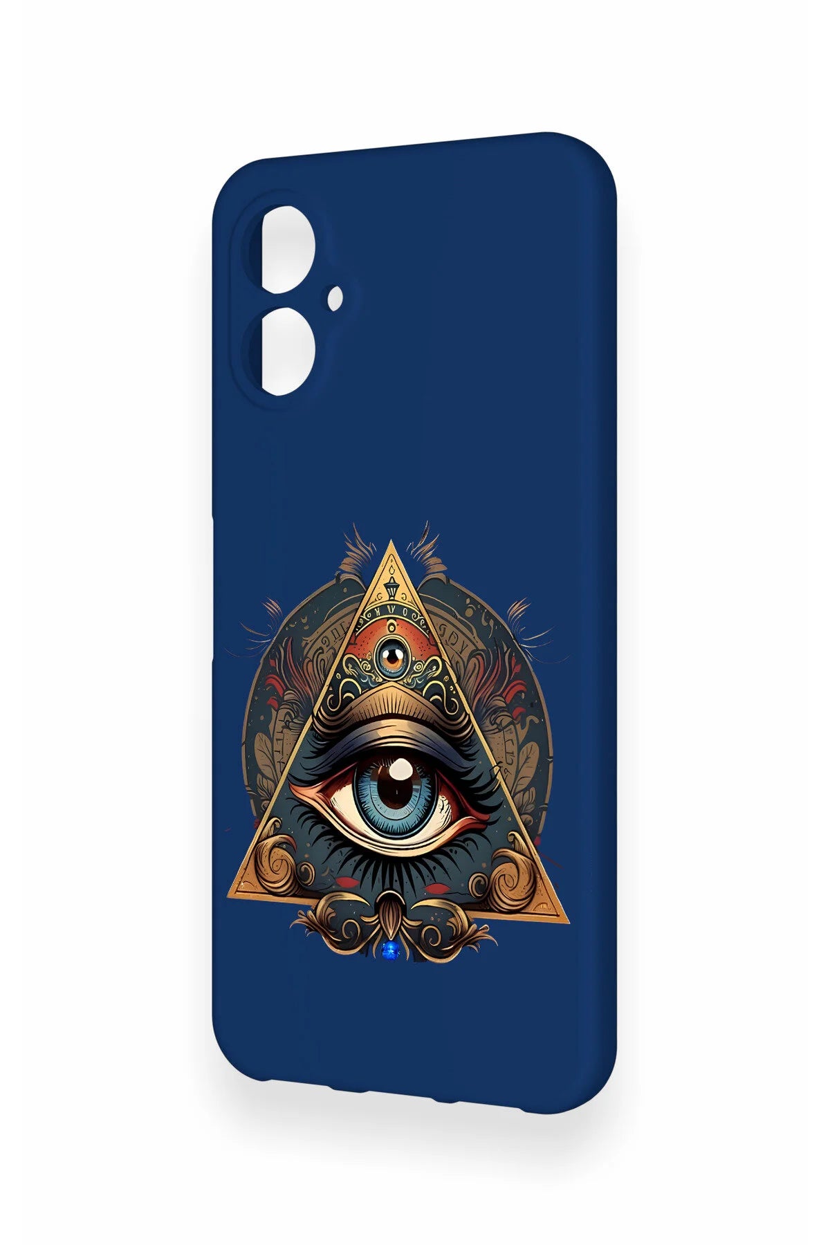 Omix X5 Uyumlu Pyramid Eye Desenli Silikon Kılıf