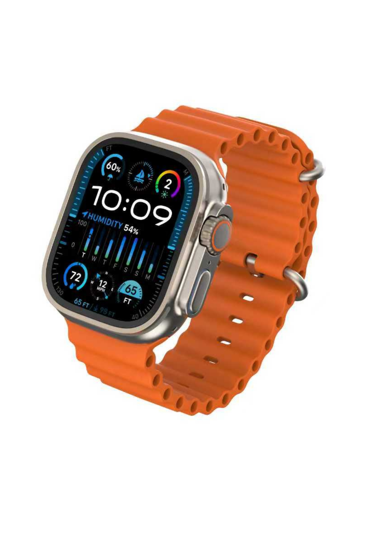 DUDAO 49mm Akıllı Saat Full HD Ekran 200mAh Batarya Kablosuz Şarj 2 Yıl Garantili W36