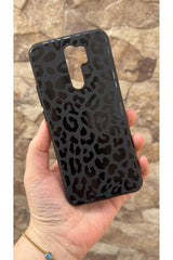 Redmi Note 8 Pro Uyumlu Leopar Desenli Silikon Darbe Emici Klasik Korumalı Rubber Kılıf