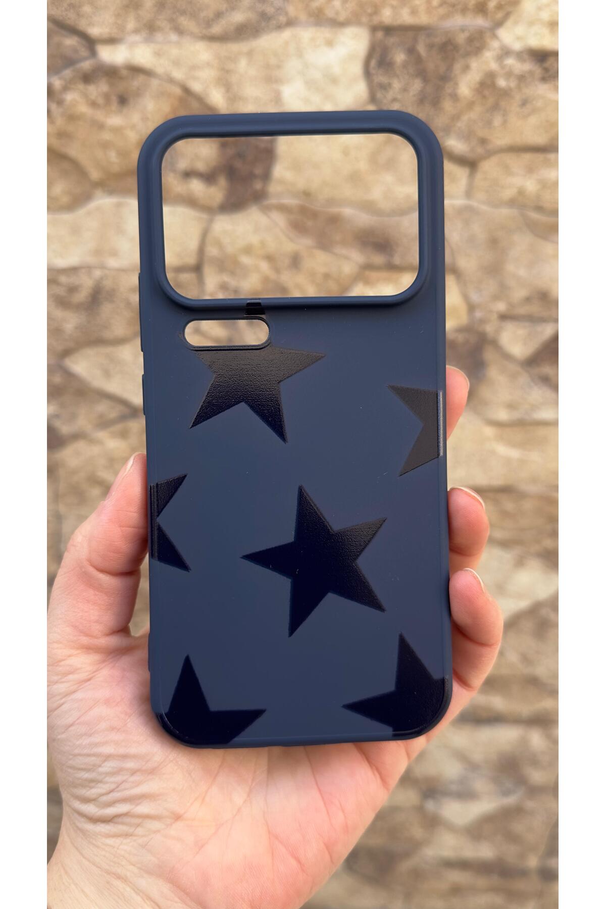 MI 17 Pro Max Uyumlu Star Silikon Darbe Emici Klasik Korumalı Rubber Kılıf