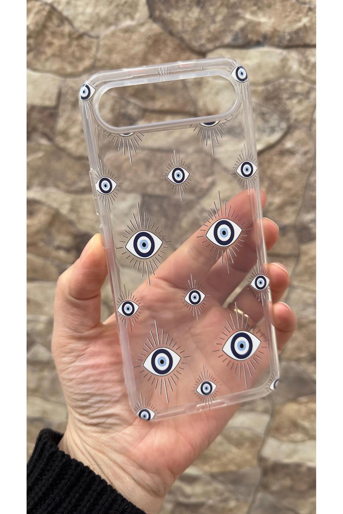 Tecno Spark Slim Uyumlu Evıleye Desenli Şeffaf Darbe Emici Kamera Korumalı Clear Kılıf