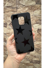 Redmi Note 9 Pro ve 9S Uyumlu Star Desenli Silikon Darbe Emici Rubber Kılıf