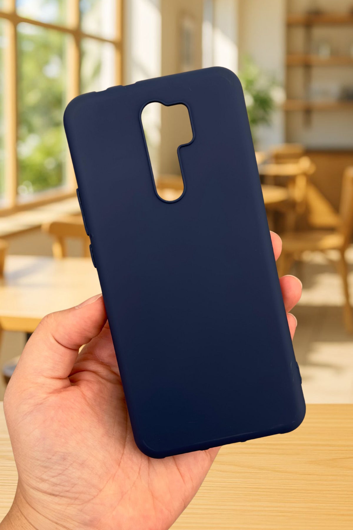 Xiaomi Redmi 9 Uyumlu Silikon Darbe Emici Klasik Korumalı Rubber Kılıf