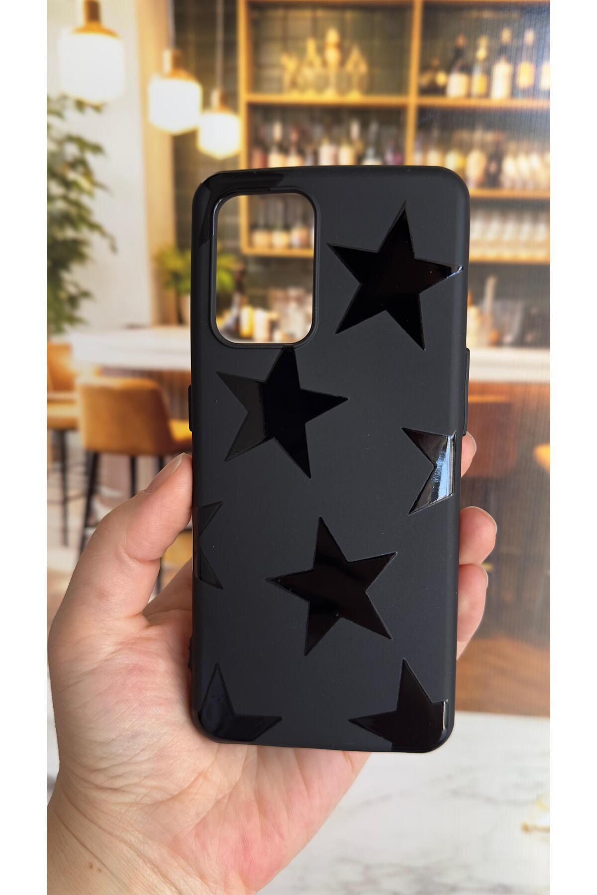 Oppo A55 Uyumlu Star Silikon Darbe Emici Klasik Korumalı Rubber Kılıf