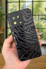 Xiaomi Mi 13 Uyumlu Zebra Desenli Silikon Darbe Emici Klasik Korumalı Rubber Kılıf