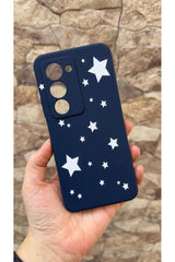 Redmi 15 Uyumlu Mini Yıldız Desenli Silikon Darbe Emici Klasik Korumalı Rubber Kılıf
