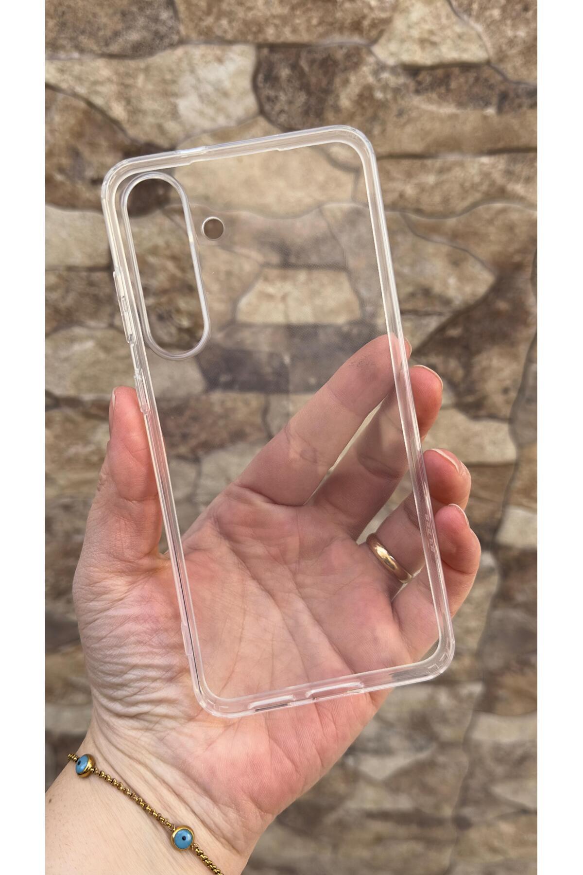Samsung Galaxy S25 FE Uyumlu Şeffaf Darbe Emici Kamera Korumalı Clear Kılıf