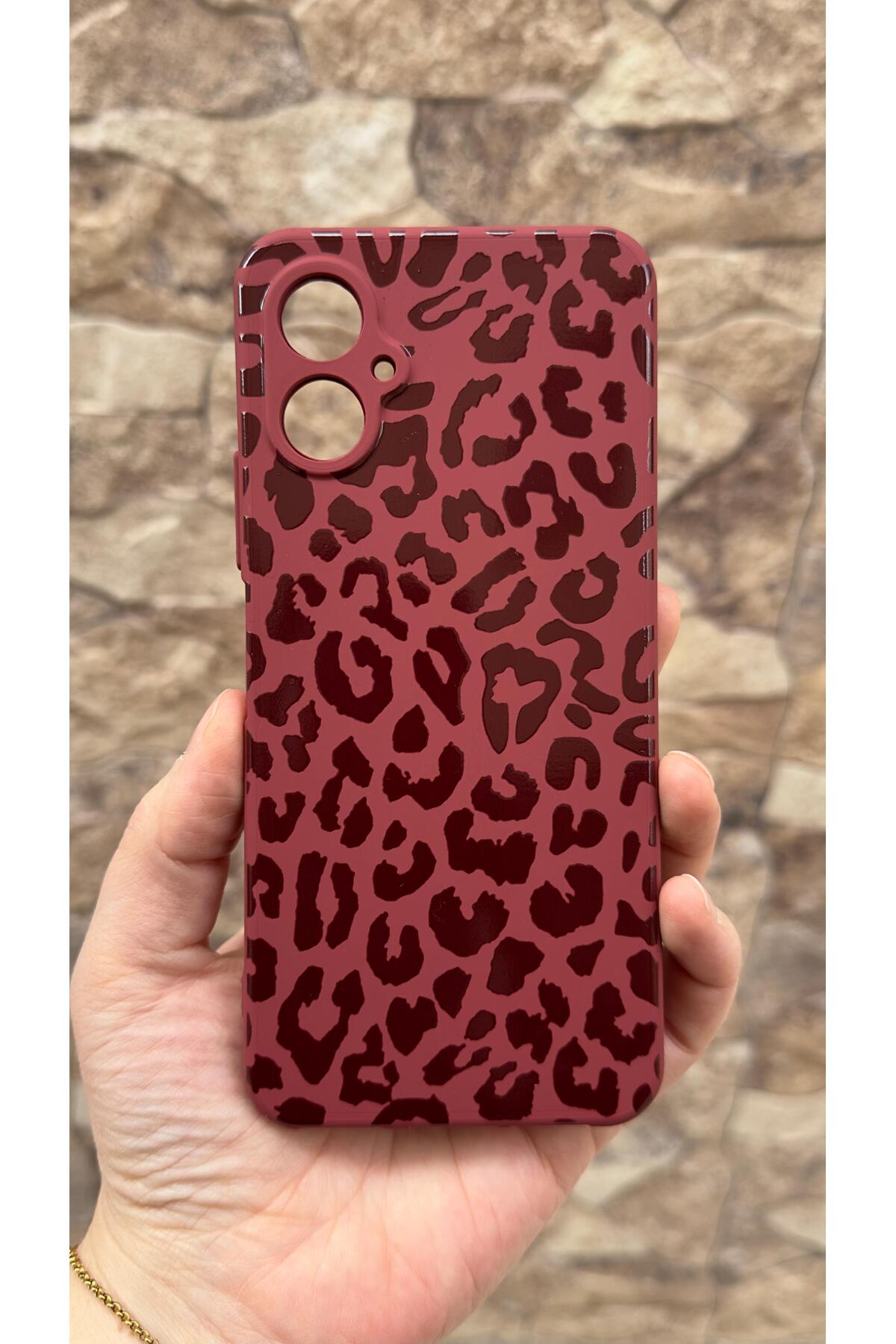 Omix X5 Uyumlu Leopar Desenli Silikon Darbe Emici Klasik Korumalı Rubber Kılıf