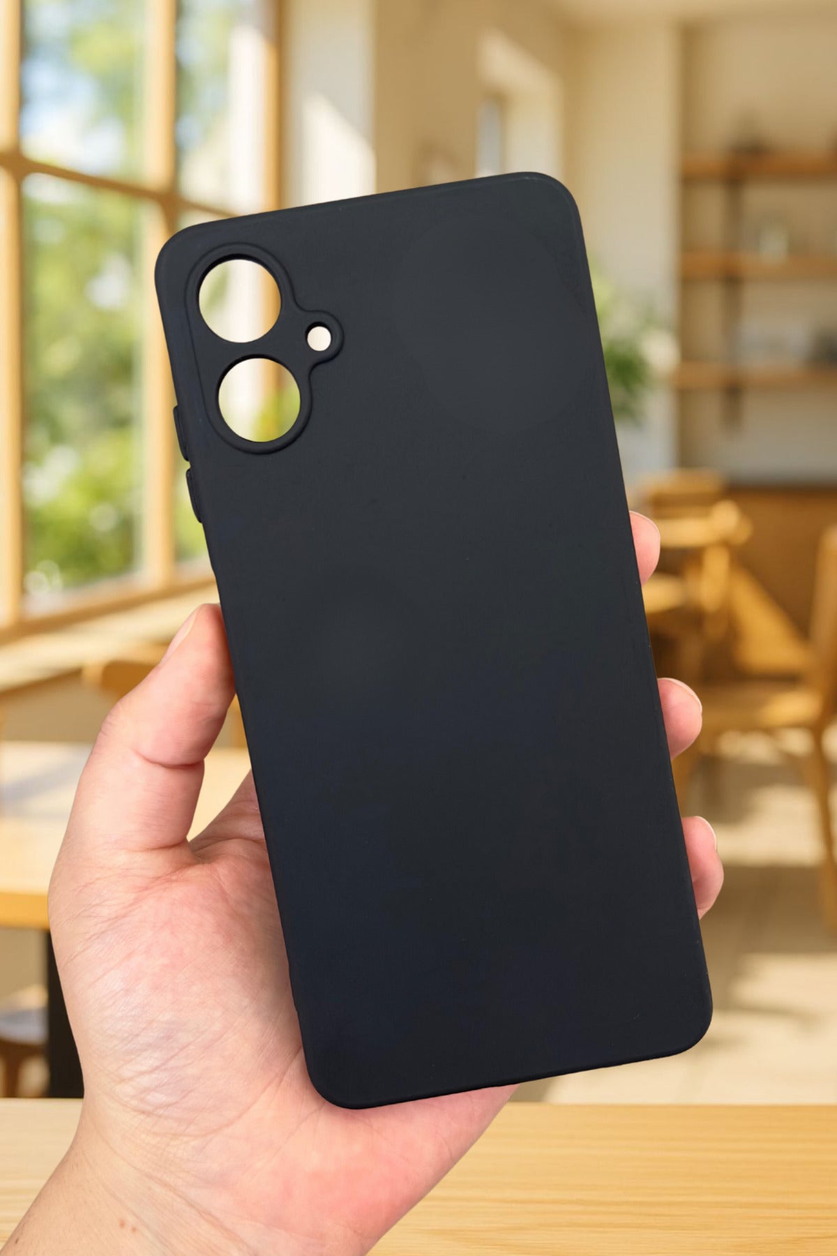 Samsung Galaxy A07 Uyumlu Silikon Darbe Emici Klasik Korumalı Rubber Kılıf