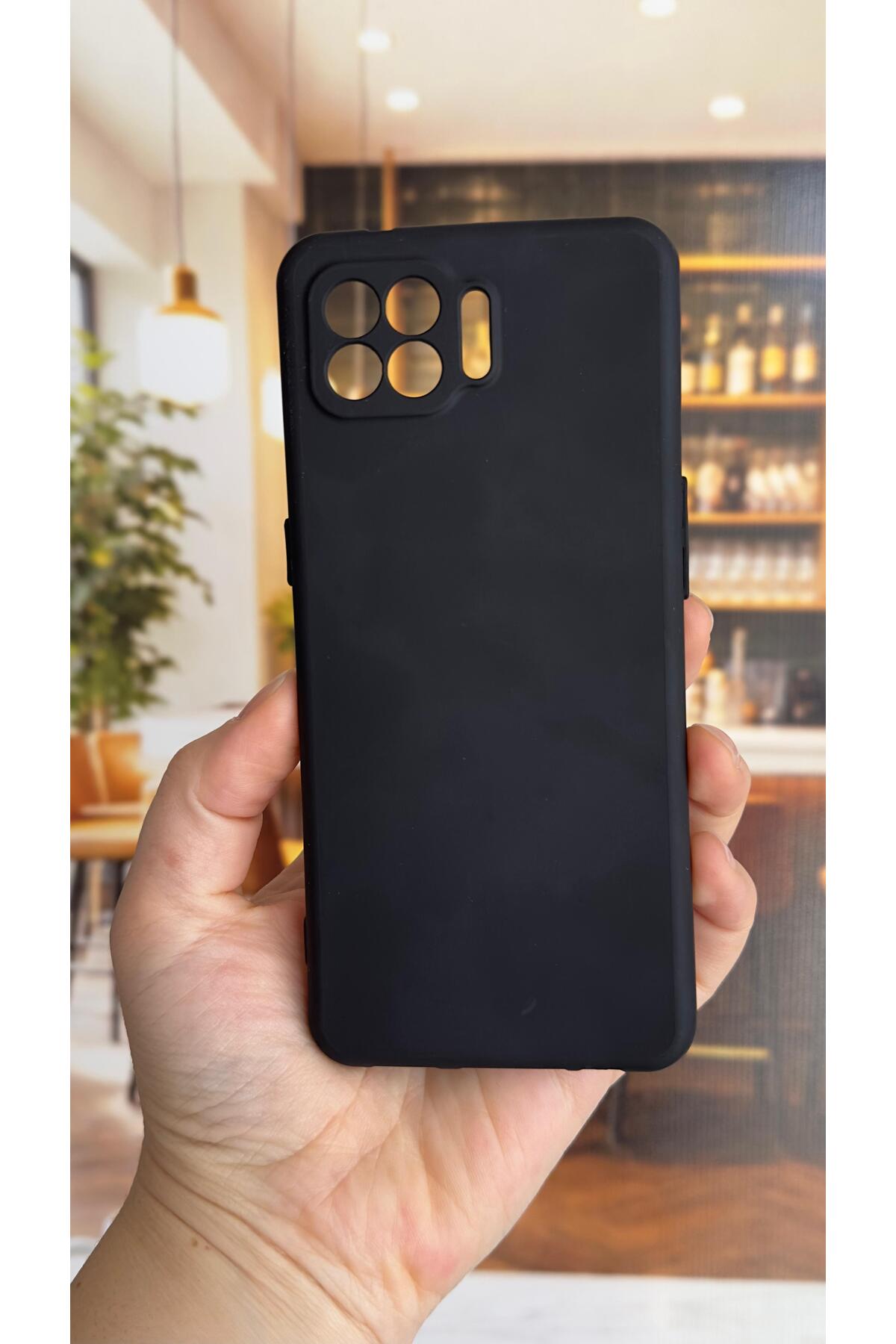 OPPO Reno 4 Lite Uyumlu Silikon Darbe Emici Klasik Korumalı Rubber Kılıf