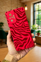 Xiaomi Redmi Note 10 Pro Uyumlu ZEBRA DESENLİ Silikon Darbe Emici Klasik Korumalı Rubber Kılıf