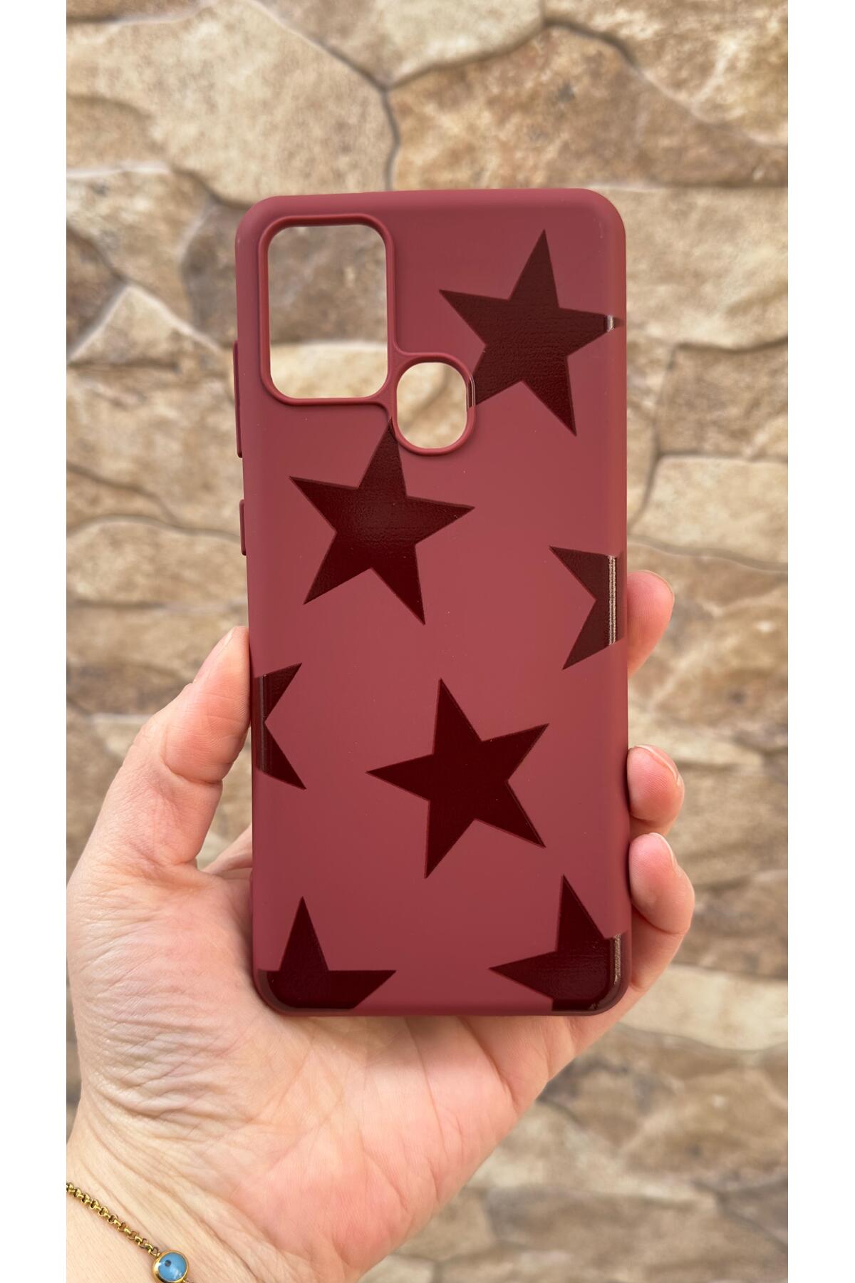 Samsung Galaxy A21s Uyumlu Star Silikon Darbe Emici Klasik Korumalı Rubber Kılıf