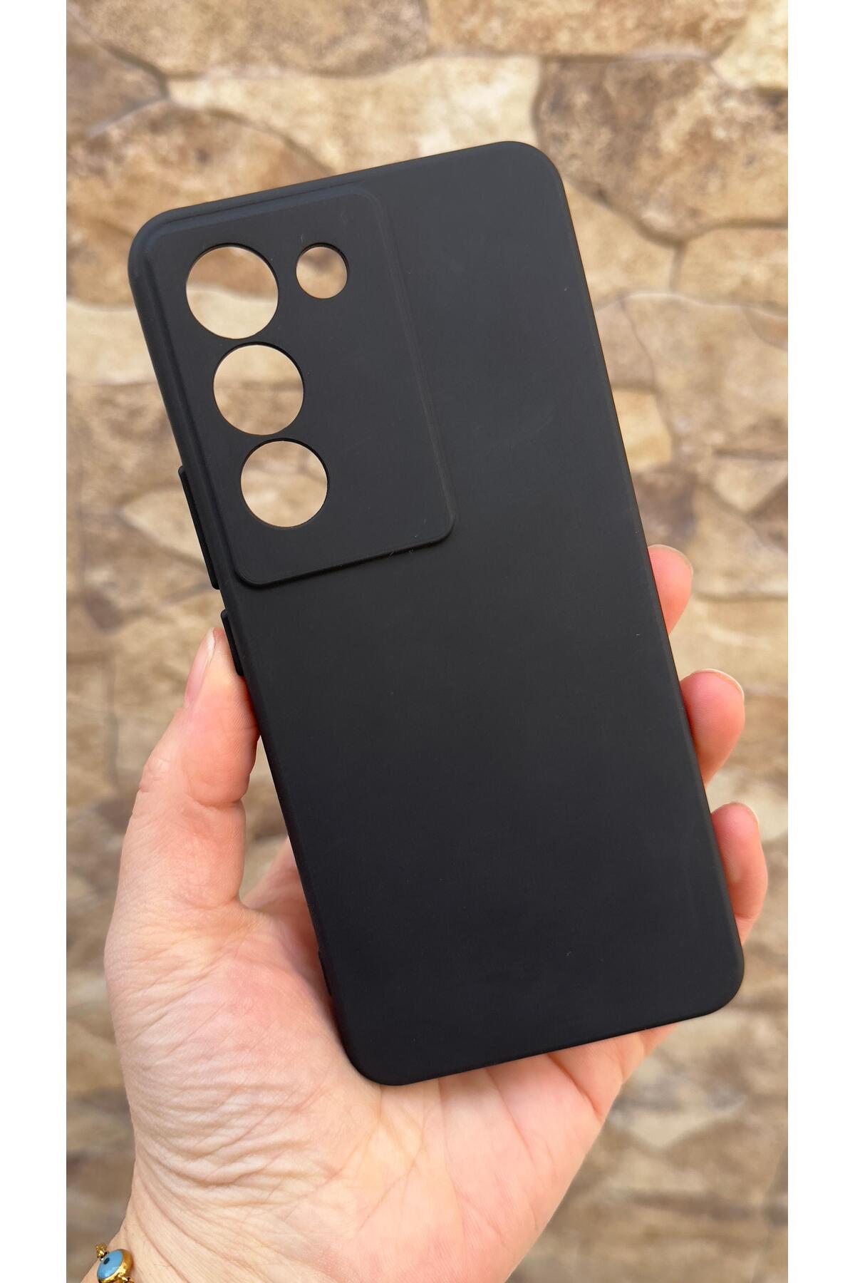 Vivo V30 Lite Uyumlu Silikon Darbe Emici Klasik Korumalı Rubber Kılıf