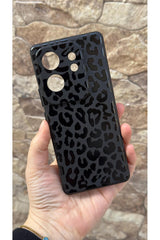 İnfinix Zero 30 4g Uyumlu Leopar Desenli Silikon Darbe Emici Klasik Korumalı Rubber Kılıf