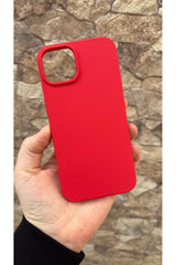 iPhone 15 Uyumlu Silikon Darbe Emici Korumalı Klasik Rubber Kılıf