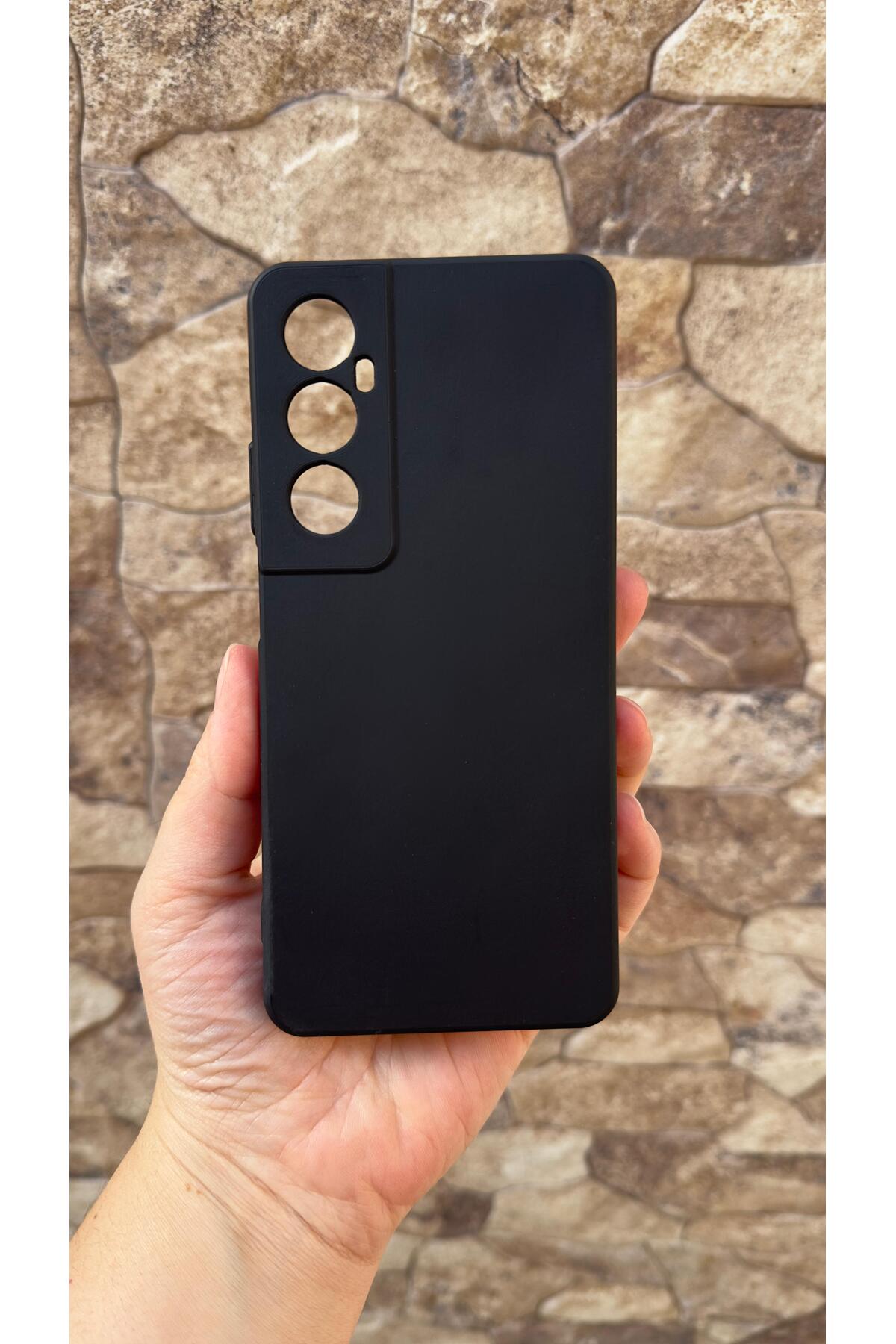 Realme C65 Uyumlu Silikon Darbe Emici Klasik Korumalı Rubber Kılıf