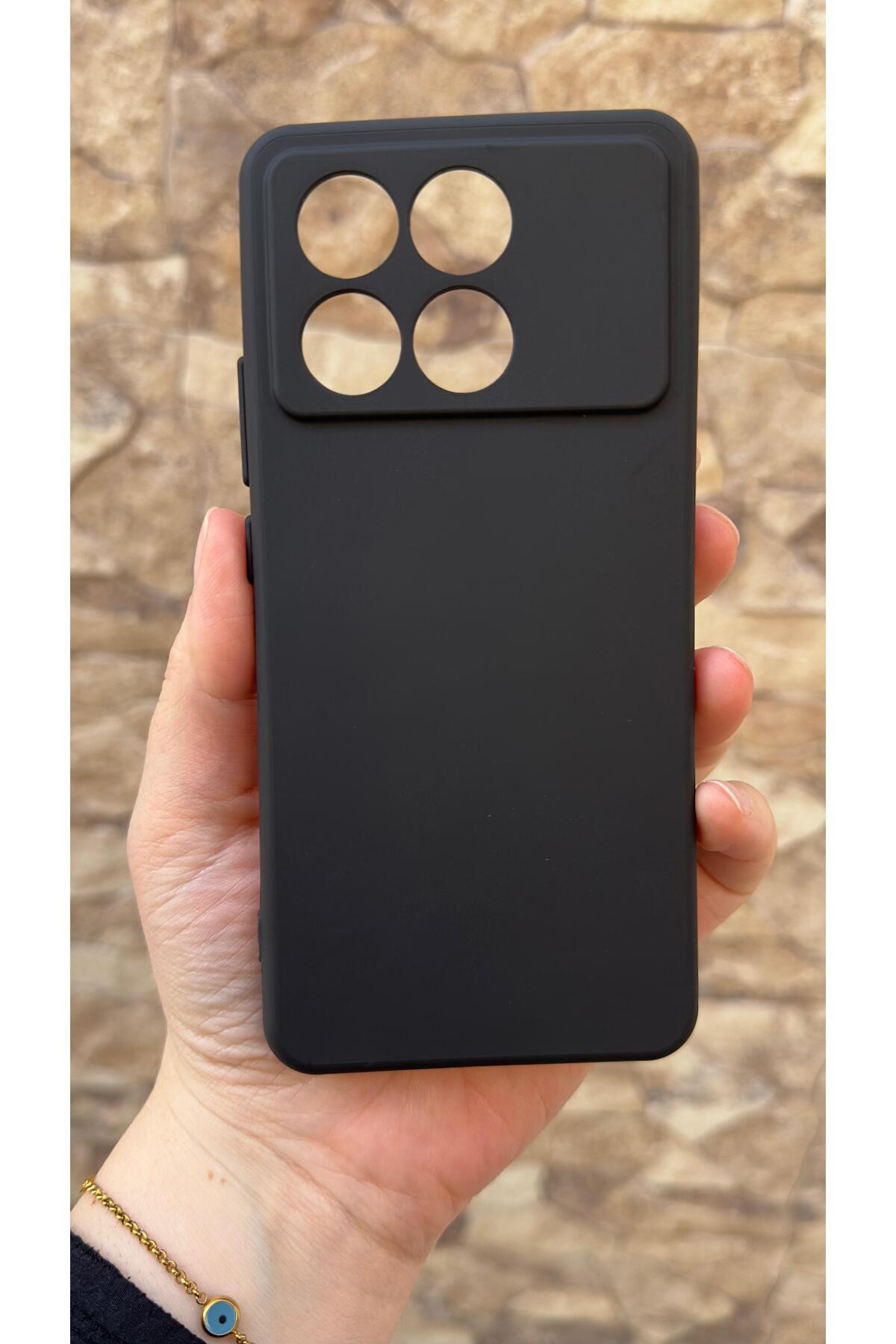 Poco X6 Pro 5G Uyumlu Silikon Darbe Emici Klasik Korumalı Rubber Kılıf