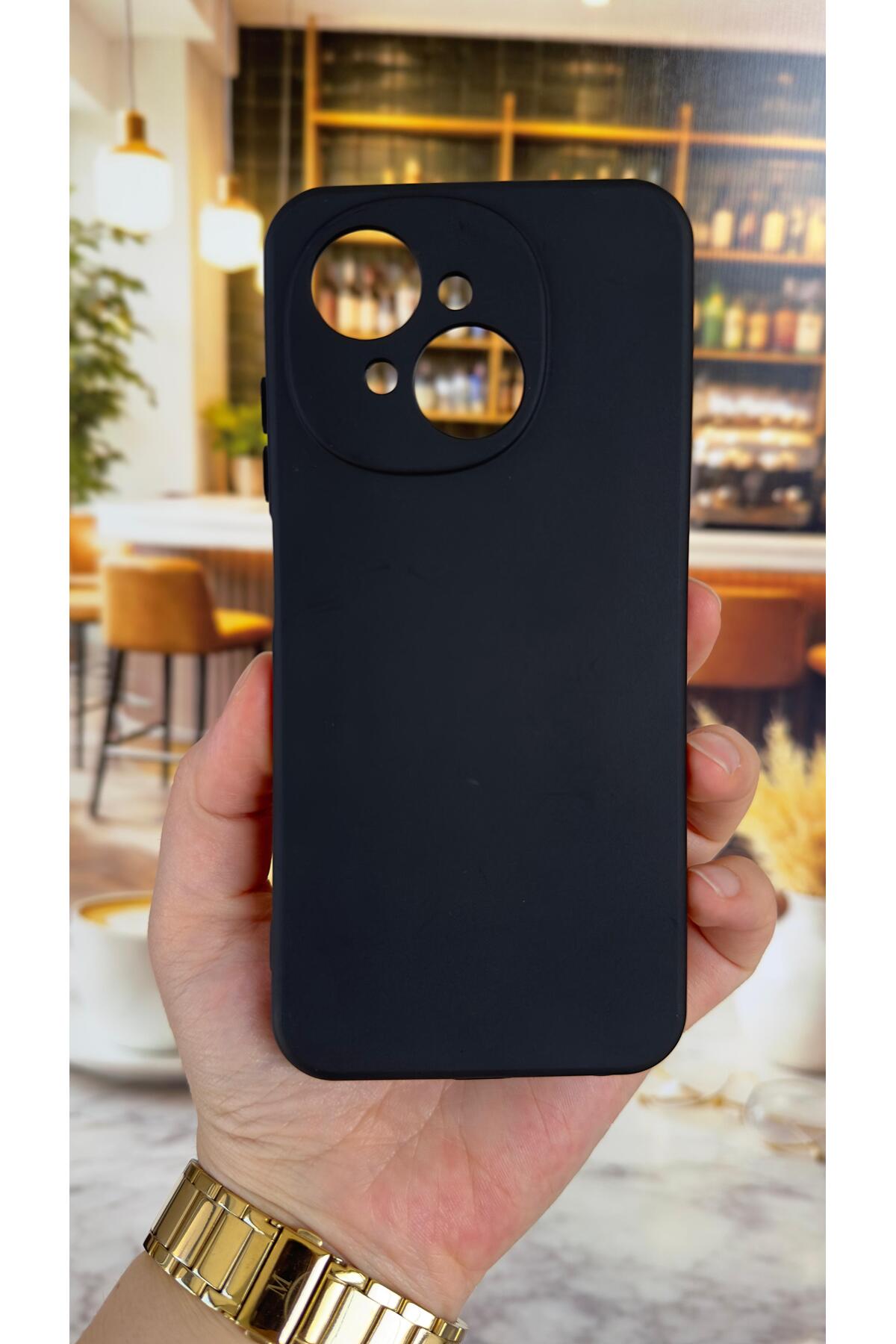 Tecno Spark Go1 Uyumlu Silikon Darbe Emici Klasik Korumalı Rubber Kılıf
