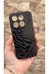MI 17 5G Uyumlu Zebra Desenli Silikon Darbe Emici Klasik Korumalı Rubber Kılıf