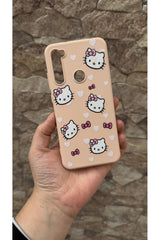 Xiaomi Redmi Note 8 Uyumlu Hello Kity Silikon Darbe Emici Klasik Korumalı Rubber Kılıf