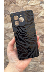 Omix X7 Uyumlu Zebra Desenli Silikon Darbe Emici Klasik Korumalı Rubber Kılıf