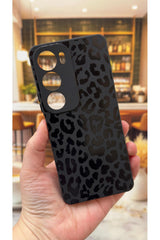 VİVO Y19S Uyumlu Leopar Desenli Silikon Darbe Emici Klasik Korumalı Rubber Kılıf