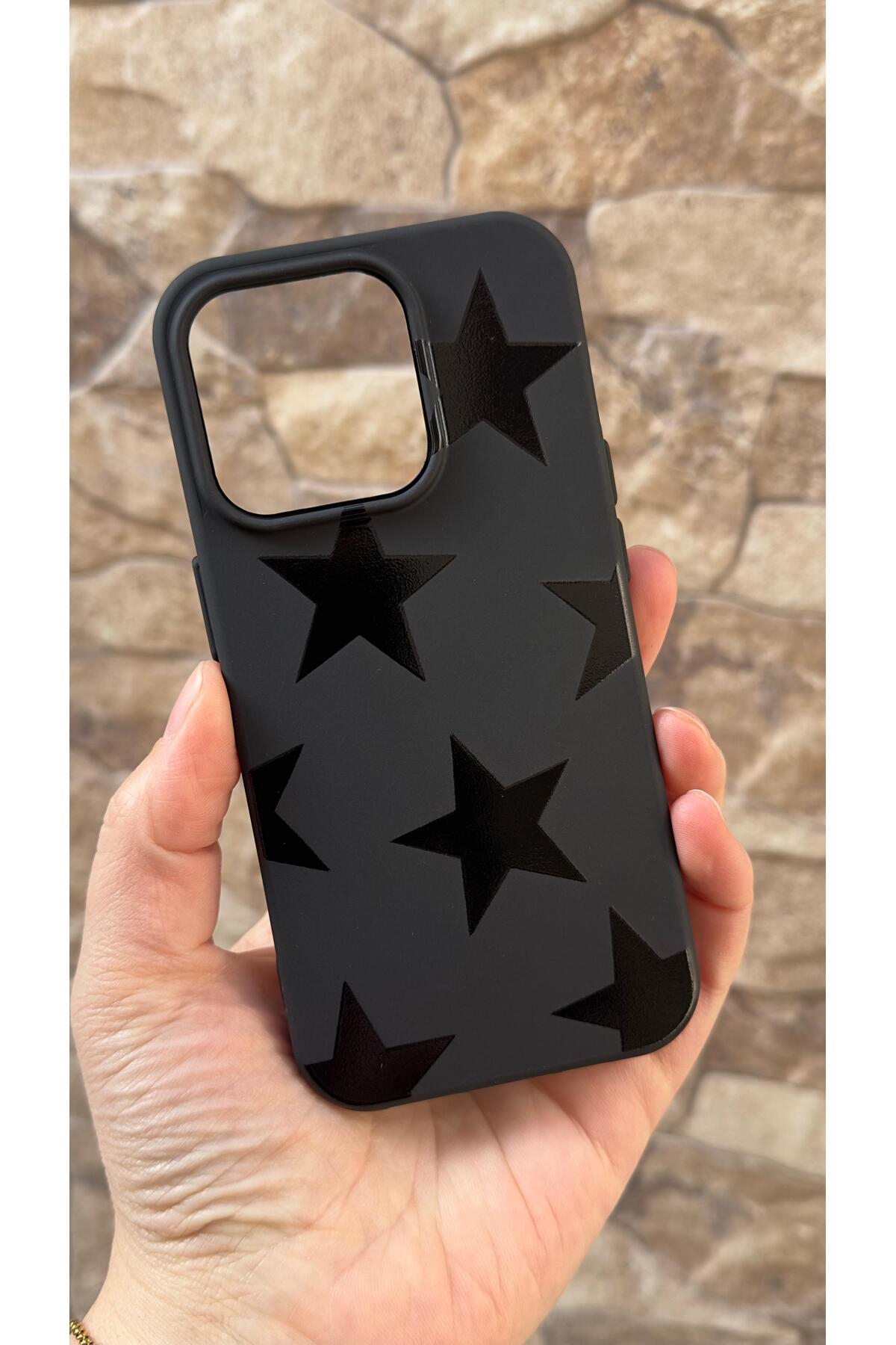 Iphone 15 Pro Uyumlu Star Silikon Darbe Emici Klasik Korumalı Rubber Kılıf