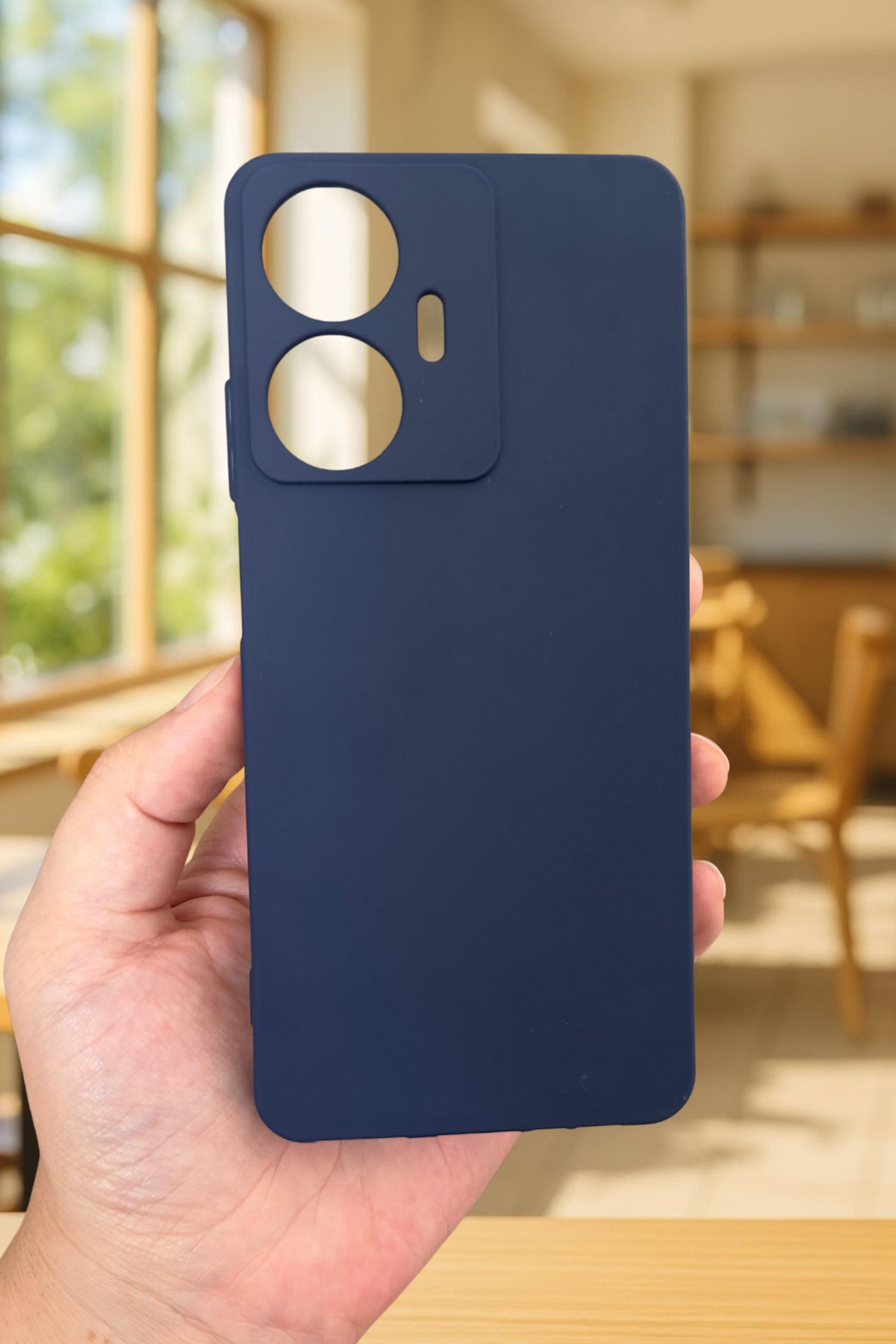 Realme C55 Uyumlu Silikon Darbe Emici Klasik Korumalı Rubber Kılıf