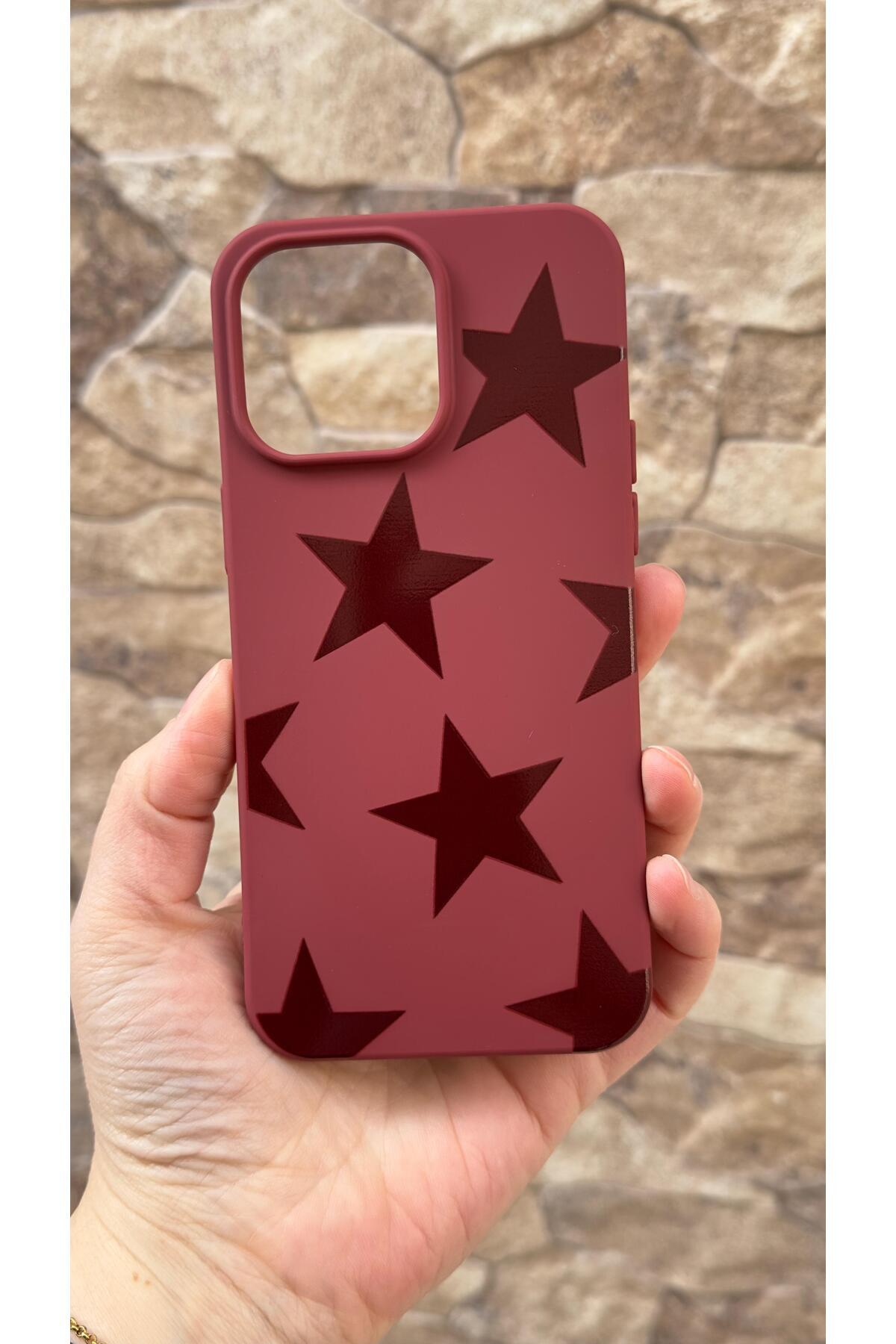 iPhone 15 Pro Max Uyumlu Star Silikon Darbe Emici Klasik Korumalı Rubber Kılıf