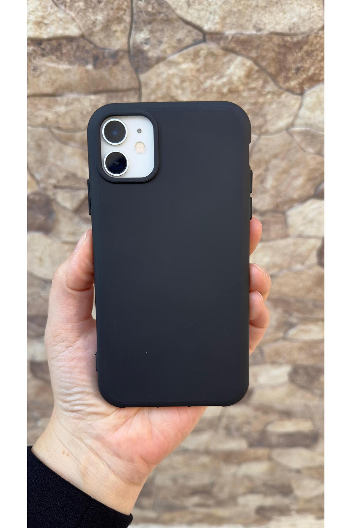 İphone 11 - Silikon Darbe Emici Klasik Korumalı Rubber Kılıf