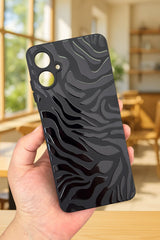 Samsung Galaxy A07 Uyumlu Zebra Desenli Silikon Darbe Emici Klasik Korumalı Rubber Kılıf