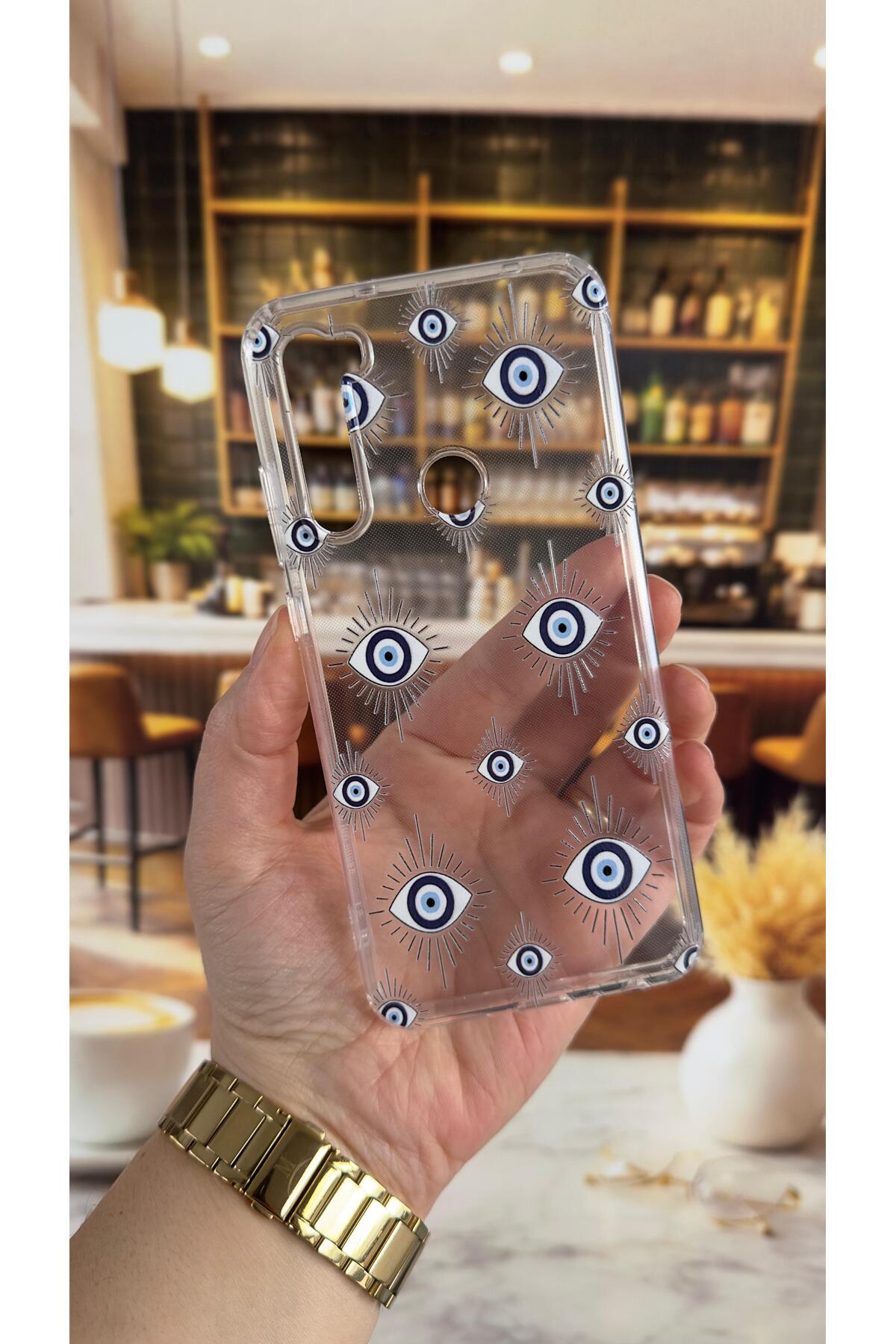 Redmi Note 8 Uyumlu Evıleye Desenli Şeffaf Darbe Emici Kamera Korumalı Clear Kılıf