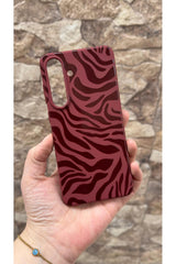 Samsung Galaxy S25 FE Uyumlu Zebra Desenli Silikon Darbe Emici Klasik Korumalı Rubber Kılıf