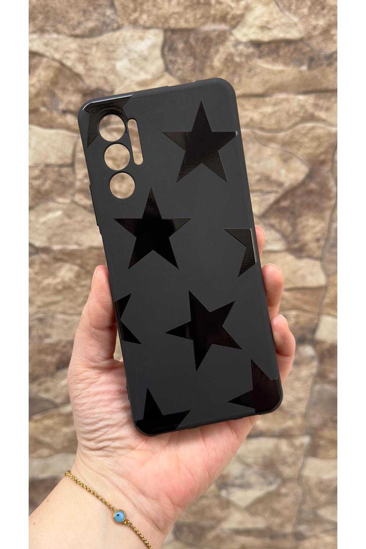 Tecno Pova 3 Uyumlu Star Silikon Darbe Emici Klasik Korumalı Rubber Kılıf