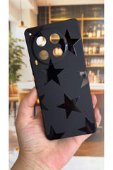 Tecno Camon 30 Uyumlu Star Silikon Darbe Emici Klasik Korumalı Rubber Kılıf