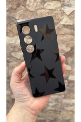 Tecno Camon 40 Uyumlu Star Silikon Darbe Emici Klasik Korumalı Rubber Kılıf