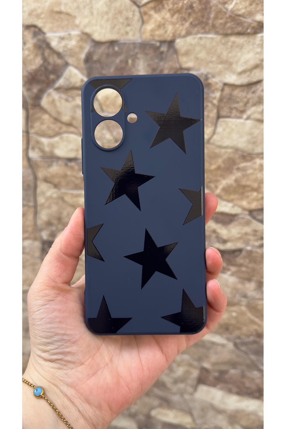 Tecno Spark Go2 Uyumlu Star Silikon Darbe Emici Klasik Korumalı Rubber Kılıf