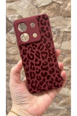 Redmi Note 13 Pro 5G Uyumlu Leopar Desenli Silikon Darbe Emici Klasik Korumalı Rubber Kılıf