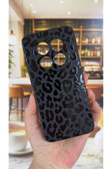 Redmi Note 15 Pro 5G Uyumlu Leopar Desenli Silikon Darbe Emici Klasik Korumalı Rubber Kılıf