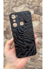 İNFİNİX HOT 20İ Uyumlu Zebra Desenli Silikon Darbe Emici Rubber Kılıf