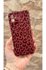 Samsung Galaxy A04 Uyumlu Leopar Desenli Silikon Darbe Emici Klasik Korumalı Rubber Kılıf